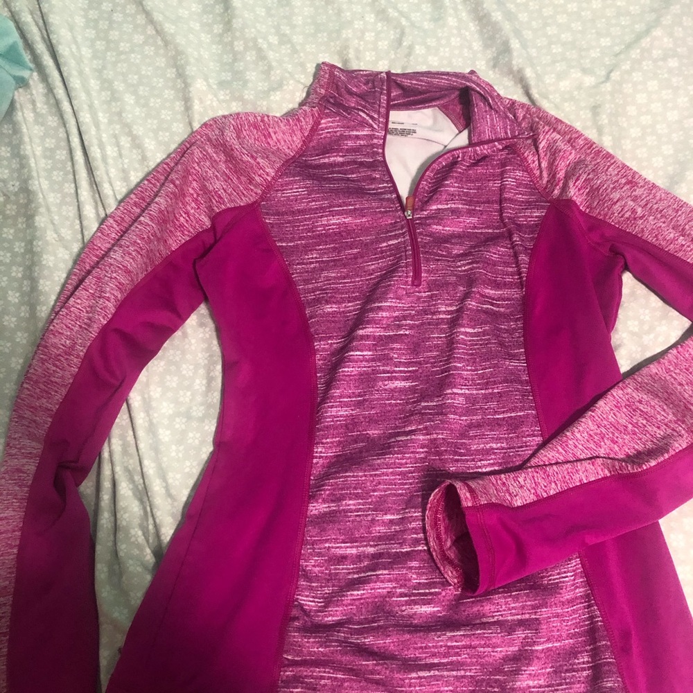 Purple Long sleeve quarter zip